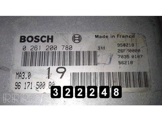 Řídící jednotka 0261200780   Peugeot 106 1992