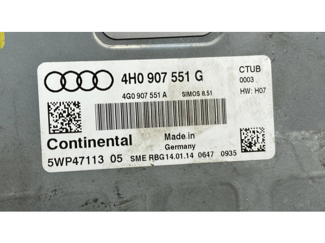 Řídící jednotka 4H0907551G, 4H0907551A   Audi A8 S8 D4 4H 2014