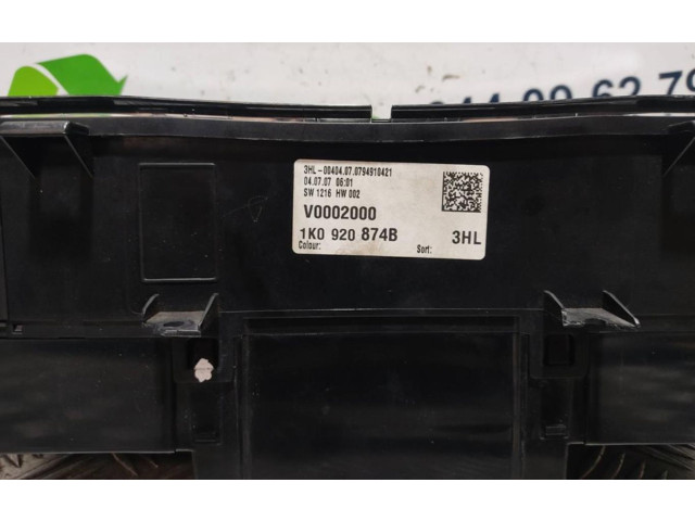 Přístrojová deska  Volkswagen Jetta V  1K0920874B  
