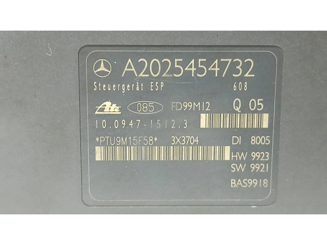 Блок АБС A0034312012, A2025454732   Mercedes-Benz  C W202  1993-2000 года