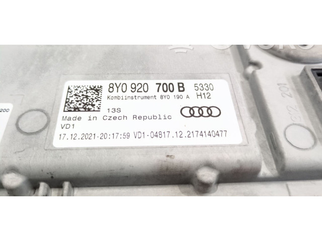 Přístrojová deska  Audi A3 8Y 2022 8Y0920700B, 8Y0920700B  