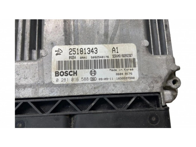 Řídící jednotka 25181343, 5092540176   Chevrolet Captiva 2010