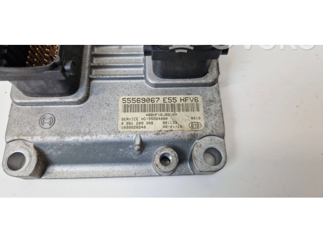 Řídící jednotka 55569067, 0261209308   Saab 9-3 Ver2 2008