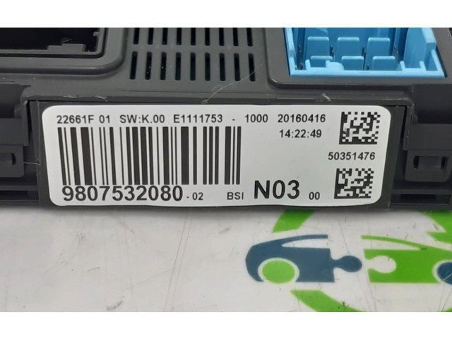Řídící jednotka 9807532080, 1611785780   Peugeot 2008 I 2016
