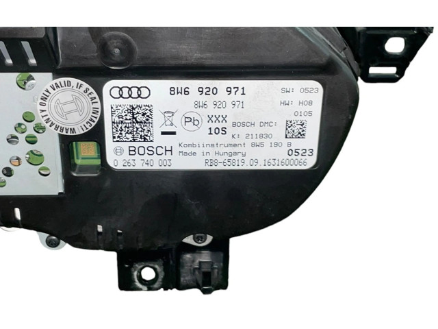 Přístrojová deska  Audi A5 2016 8W6920971, BOSCH  