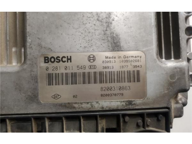 Блок управления 8200310863, 0281011549   Renault Megane II