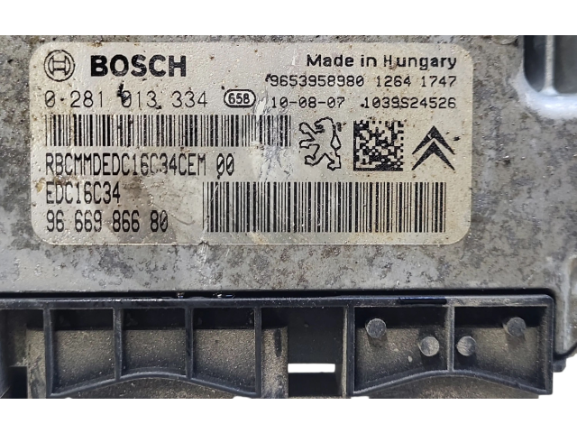 Блок управления двигателя 9666986680, 0281013334   Peugeot 5008