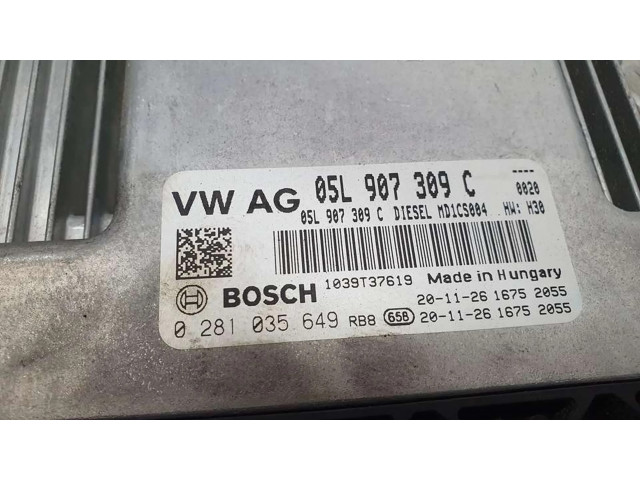 Блок управления двигателя 05L907309C, 0281035649   Audi A3 8Y