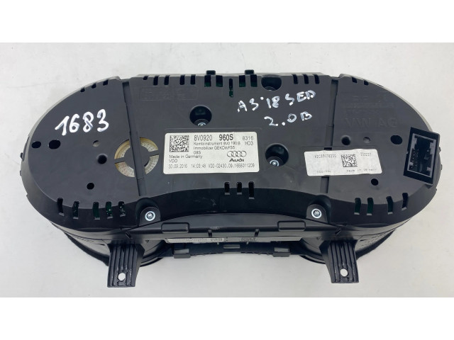 Панель приборов 8V0920960S, 1655011209   Audi A3 S3 8V       