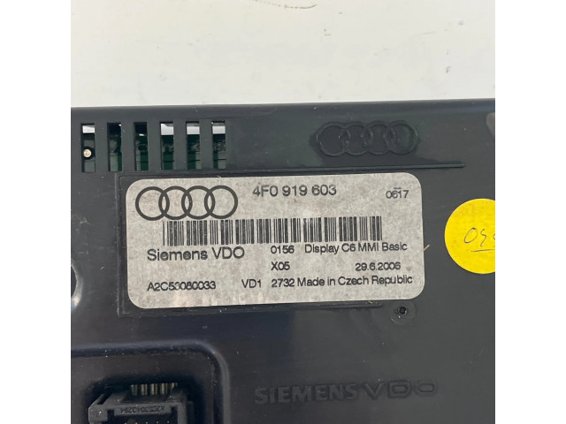 Дисплей    4F0919603, 2962006   Audi A6 S6 C6 4F