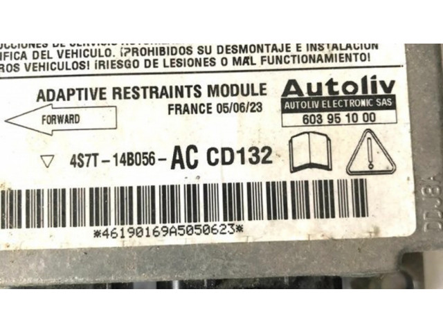 Блок подушек безопасности CD132, 4S7T14B056AC   Ford Mondeo Mk III