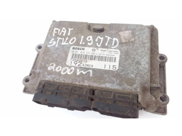 Řídící jednotka 0281010337, 73502673   Fiat Stilo 2002