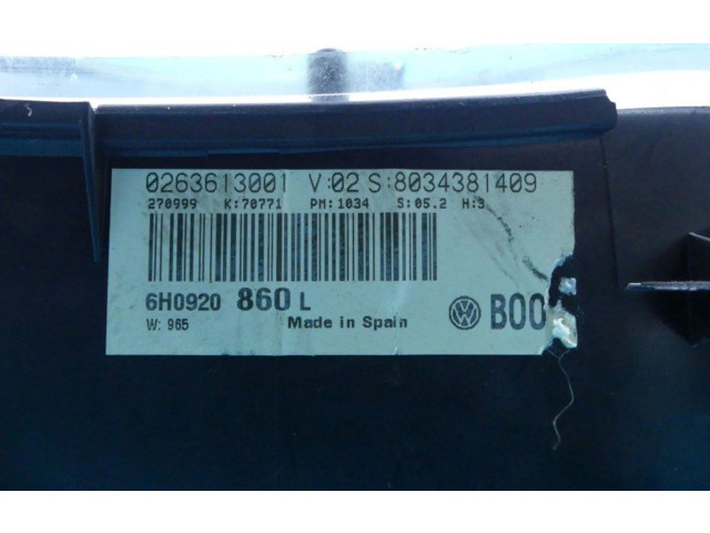 Přístrojová deska  Seat Arosa 1999 6H0920860L, IMPRK1055492  