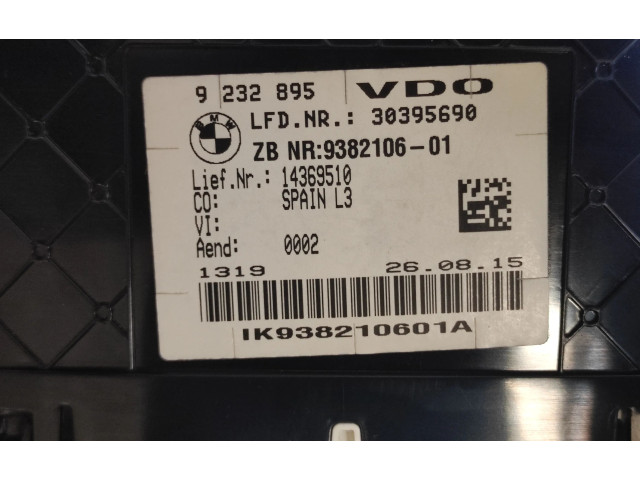 Přístrojová deska  BMW 4 F32 F33 2015 9382106  