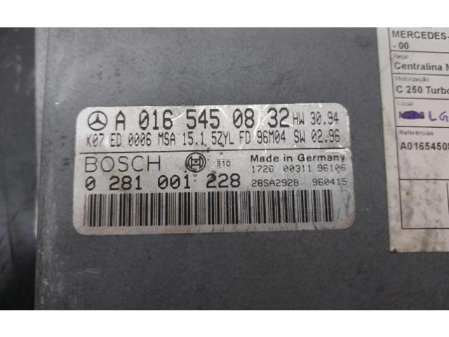 Řídící jednotka A0165450832, 0281001228   Mercedes-Benz C W202 