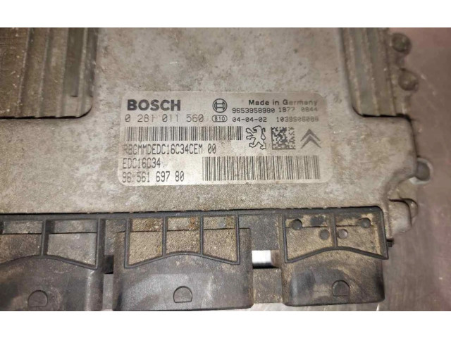 Блок управления двигателем ECU 9656169780   Peugeot 206+