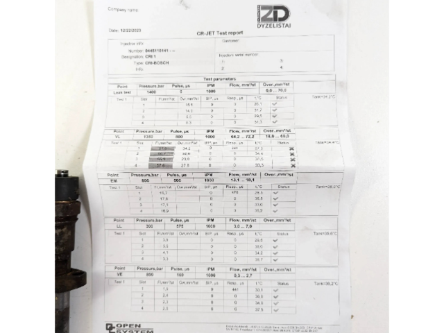 Vstřikovač 8200084534   Renault Vel Satis  pro naftový motor 2.2  