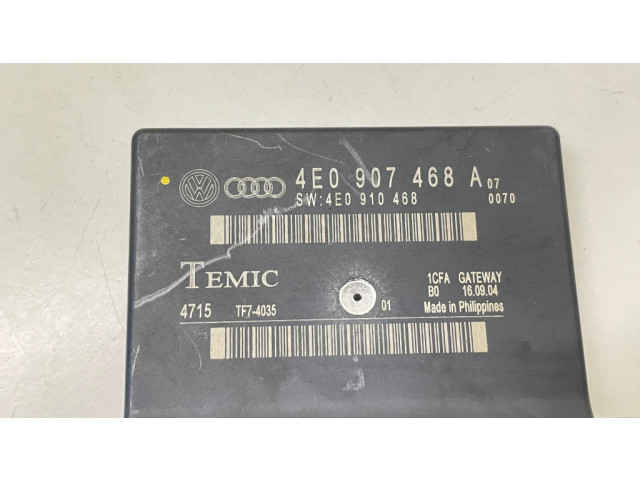 Блок управления 4E0907468A, 4E0910468   Audi A8 S8 D3 4E