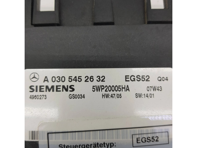 Блок управления коробкой передач A0305452632, 5WP20005HA   Mercedes-Benz ML W163