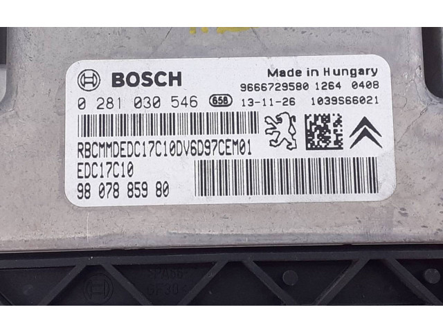 Řídící jednotka 9807885980, 0281030546   Peugeot 2008 I 2014