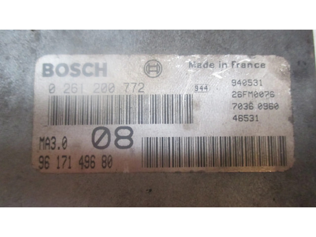 Řídící jednotka 0261200772   Peugeot 106 1994