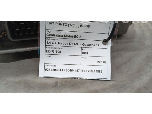 Блок управления двигателя 0261203841, 00464197140   Fiat Punto (176)