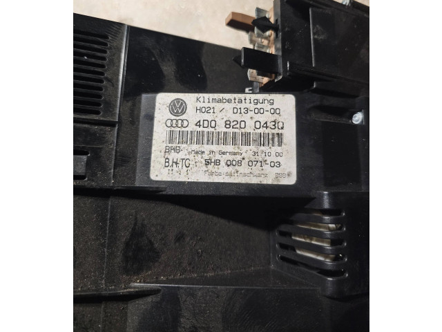 Блок управления климат-контролем 4D0820043Q, 5HB00807103   Audi A8 S8 D2 4D