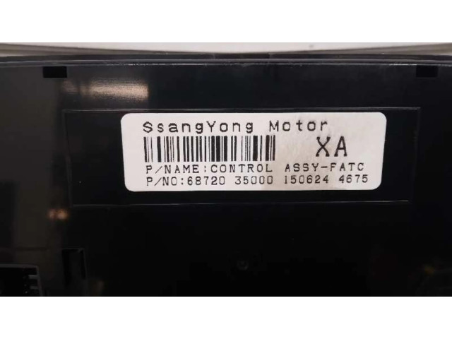 Блок управления климат-контролем 6872035000   SsangYong Tivoli