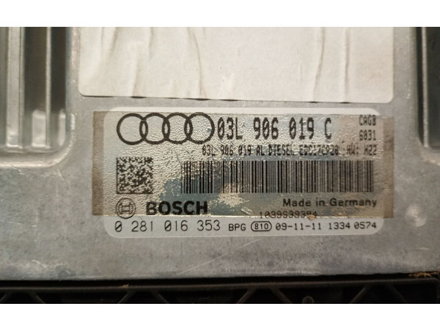 Řídící jednotka 03L906019C, 0281016353BOSCH   Audi A4 Allroad 2010