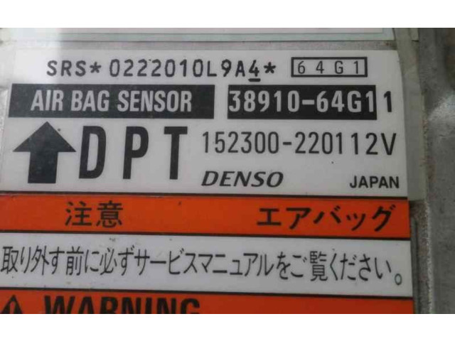 Блок подушек безопасности 3891064G1, 1523002201   Suzuki Baleno EG