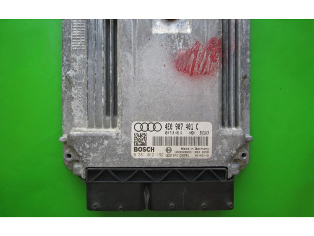 Řídící jednotka 4E0907401C, 0281012192   Audi A8 S8 D3 4E 2005