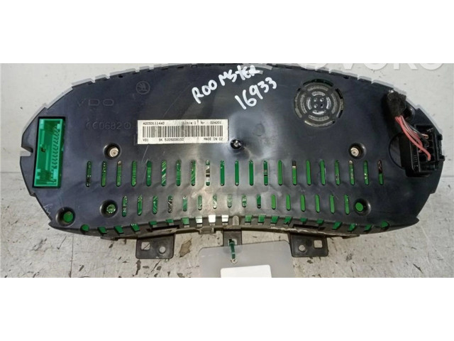 Pojistková skříňka Спидометр (приборный щиток) 5J0920810C, 0090059   Skoda Roomster (5J) 2008