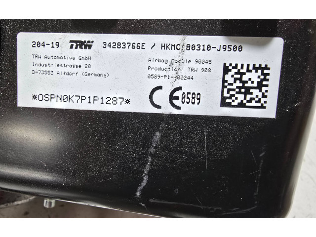 Надувная подушка для пассажира 80310J9500, 34283766E   Hyundai Kona I