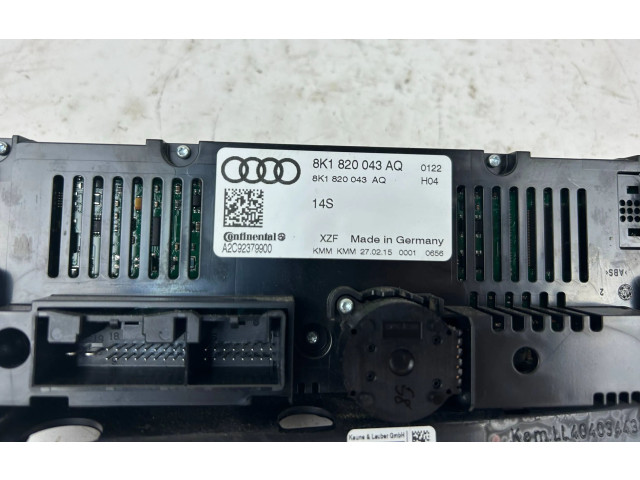 Блок управления климат-контролем 8K1820043AQ, A2C92379900   Audi Q5 SQ5