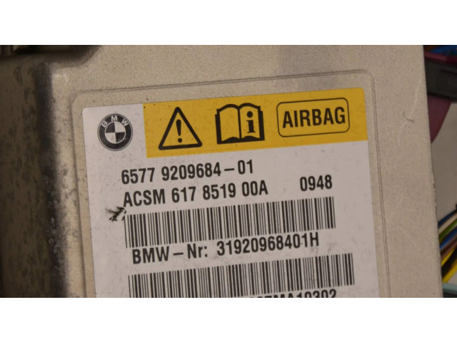 Блок подушек безопасности 9209684, 9615   BMW 5 GT F07