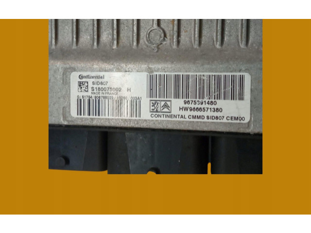 Блок управления двигателя 9675391480   Citroen Berlingo