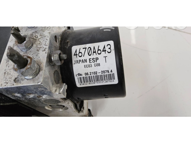 Jednotka ABS 4670A643, EC03C08   Mitsubishi ASX 2011
