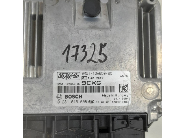 Блок управления двигателя 9m51-12a650-Bg, 0281015608   Ford Focus