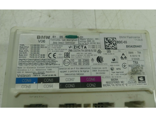 Pojistková skříňka Řídící jednotka BSM 61355B31359, 14B127A   BMW 1 F40 2020