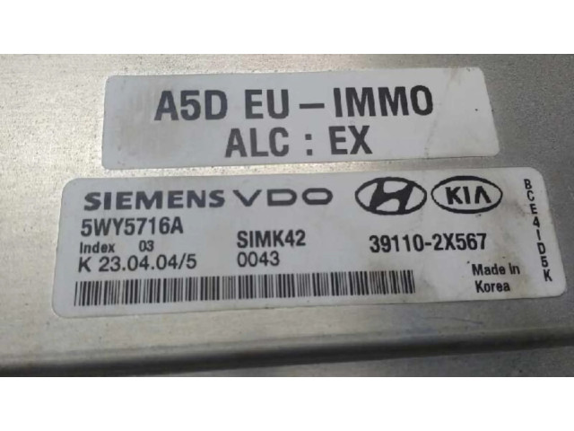 Řídící jednotka 391102X567, CENTRALITAMOTORUCE   KIA Rio 