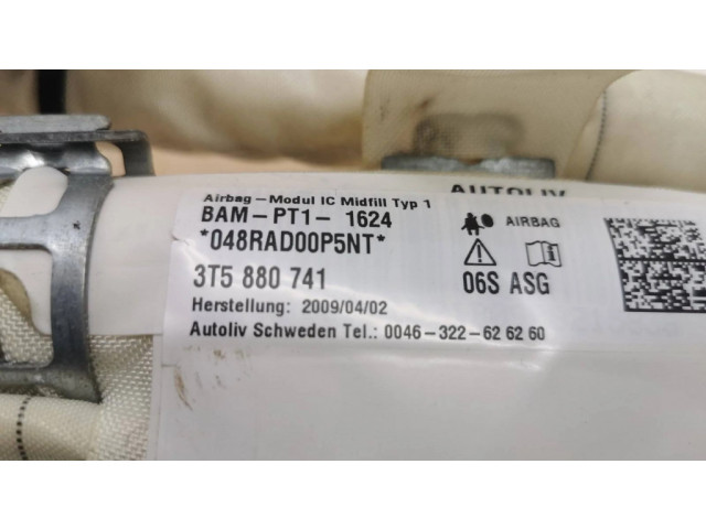 Боковая подушка безопасности 3T5880741, 048RAD00P5NT   Skoda Superb B6 (3T)