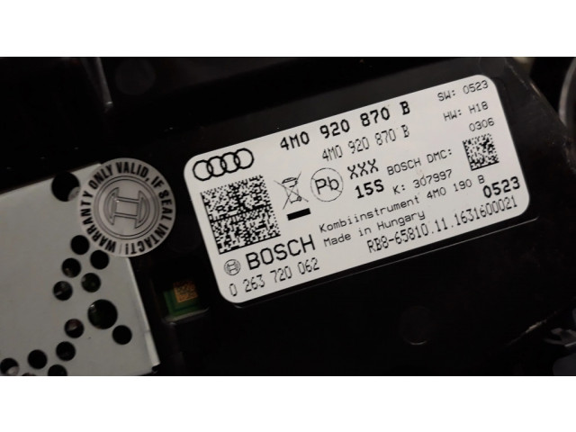 Панель приборов 4M0920870B   Audi Q7 4M       