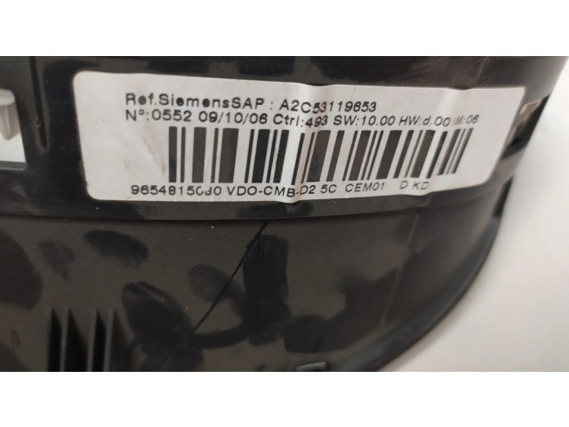 Přístrojová deska  Peugeot 407 2006 A2C53106013, 9654815080  
