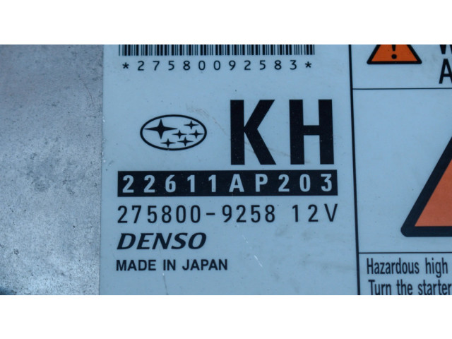 Řídící jednotka 2758009258, 22611AP203   Subaru Forester SH 2009