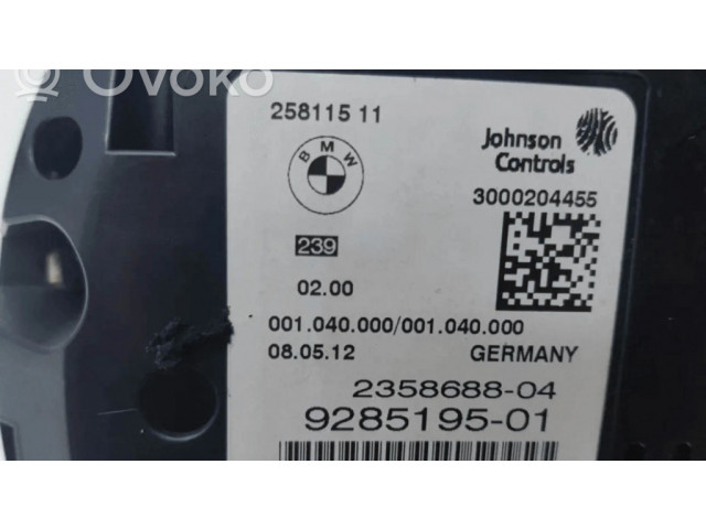 Přístrojová deska  BMW 5 F10 F11 2012 9285195  
