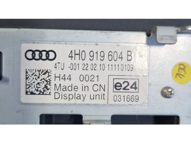 Дисплей    4H0919604B, 0012202101   Audi A8 S8 D4 4H