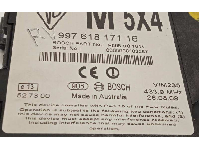 Блок управления 99761817116, F005V01014   Porsche Cayman 987
