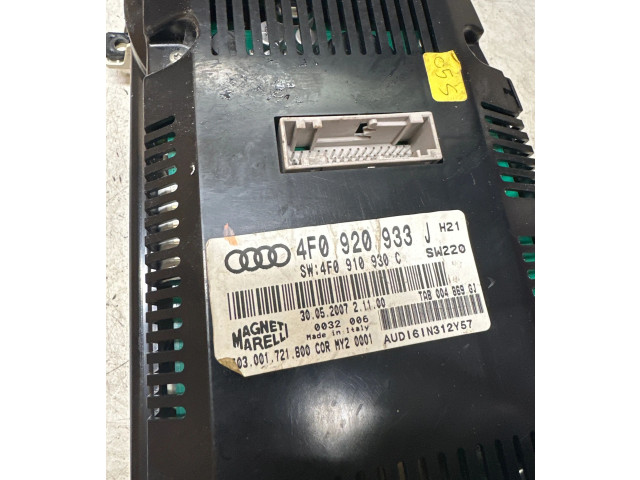 Přístrojová deska  Audi A6 Allroad C6 2008 4F0920933J, 4F0910930C  