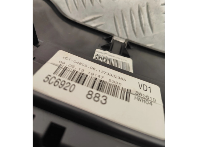 Přístrojová deska  Volkswagen Jetta VI 2014 5C6920883  