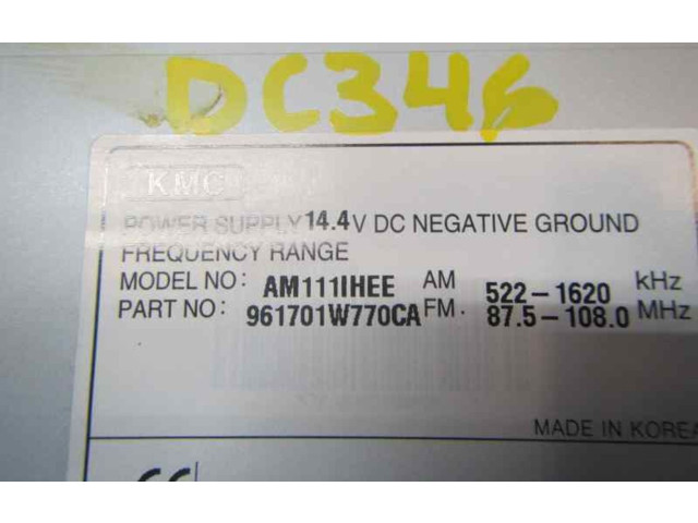 Блок управления HiFi audio 961701W770CA, 961701W770CA   KIA Rio      